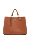 Emporio Armani Medium Top-handle Leather Tote Bag