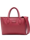 Emporio Armani Logo-patch Tote Bag In Red