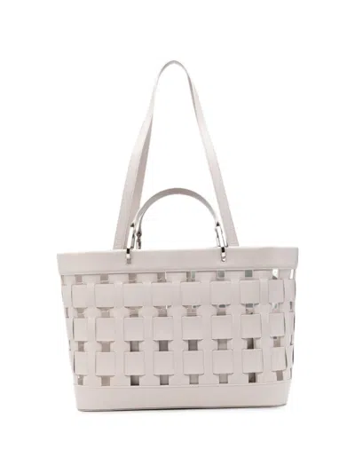Emporio Armani Medium Tote Bag In Neutral