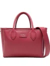 Emporio Armani Logo-patch Tote Bag In Red
