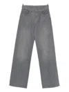 Emporio Armani Medium Waist Denim Jeans In Gray