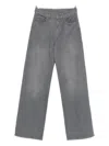 Emporio Armani Medium Waist Denim Jeans In Gray