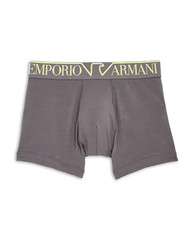 Emporio Armani Megalogo Boxer Briefs In Magnete