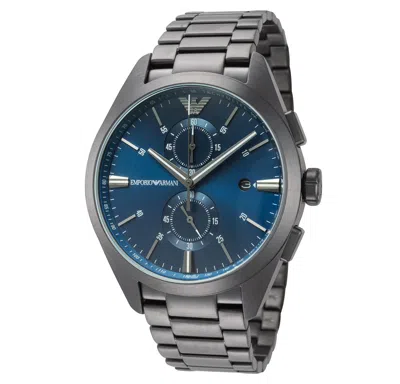 Emporio Armani Men's 43mm Quartz Watch In Metallic