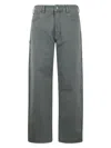 Emporio Armani Man Jeans Military Green Size 34 Cotton In Black