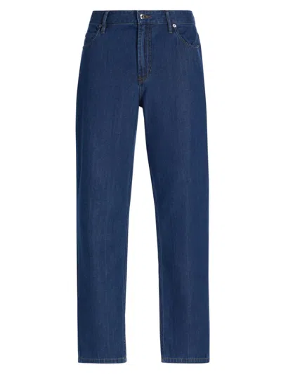 Emporio Armani Men's 5-pocket Straight-leg Jeans In Blue