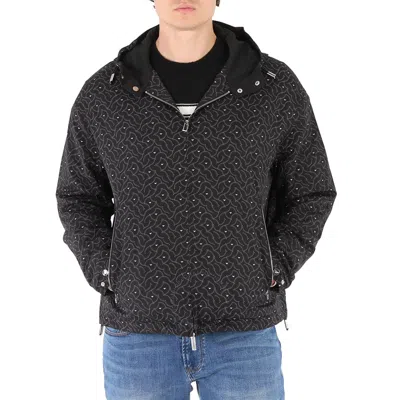 Emporio Armani Men's Abstract Pattern Regular Fit Blouson Jacket In Black