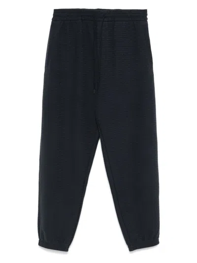 EMPORIO ARMANI MEN'S ALLOVER LOGO SWEATPANTS