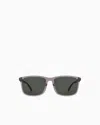 Emporio Armani Men's Asian-fit Square Sunglasses In Gray