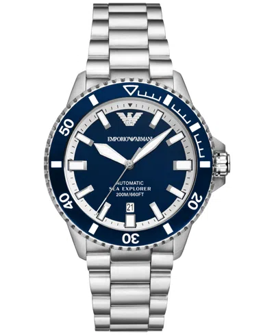 Emporio Armani Men's Automatic Stainless Steel Bracelet Watch 42mm In No Color