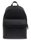 Emporio Armani Zippered Backpack In Black