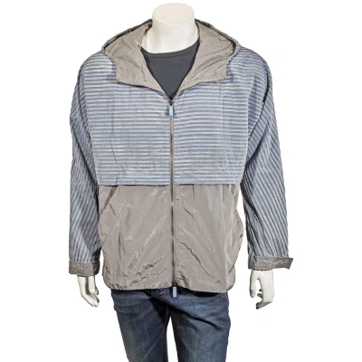 Emporio Armani Men's Bicolor Hooded Jacket In Blue