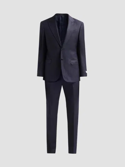 Emporio Armani Men's Birdseye Wool Single-breasted Suit In Multi