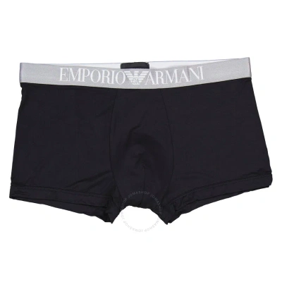 Emporio Armani Men's Black Logo Waistband Underwear Boxer