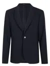 Emporio Armani Tailored Single Breasted Suit Jacket With Back Vent