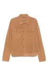 Emporio Armani Perforated Goatskin Suede Jacket
