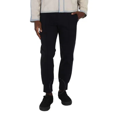 Emporio Armani Men's Blu Navy Ponte-di-roma Fabric Joggers In Blue