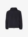 Emporio Armani Jack Logo-print Shell Jacket In Blu Navy