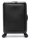 Emporio Armani Trolley Saffiano Telescopic Handle In Black