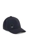 Emporio Armani Branded Baseball Cap Curved Peak In Blue