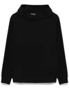 Emporio Armani Hooded Cotton Sweater Ribbed Cuffs