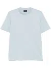 Emporio Armani Cotton Crew Neck T-shirt In Multi