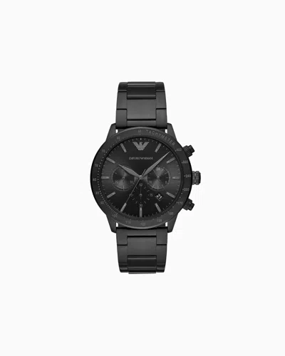 Emporio Armani Men's Chronograph Black Stainless Steel Watch