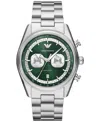 Emporio Armani Men's Chronograph Stainless Steel Bracelet Watch 42mm In No Color