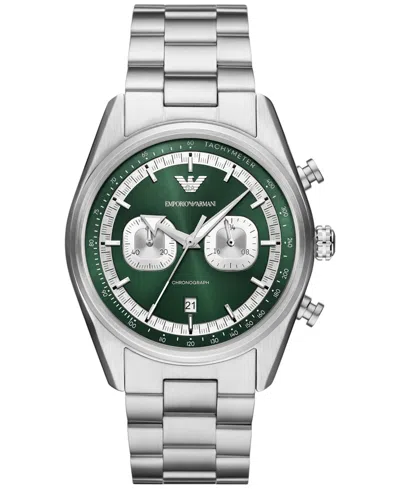 Emporio Armani Men's Chronograph Stainless Steel Bracelet Watch 42mm In No Color