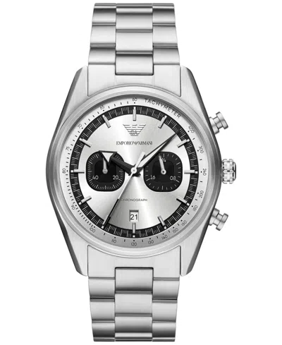 Emporio Armani Men's Chronograph Stainless Steel Bracelet Watch 42mm In No Color