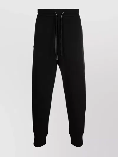 Emporio Armani Navy Blue Cotton Blend Sweatpants