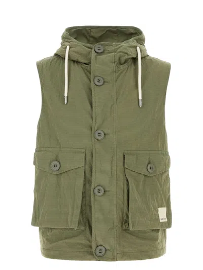 EMPORIO ARMANI MEN'S COTTON BLEND VEST