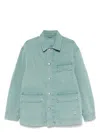Emporio Armani Asv Vintage-look Comfort Cotton Canneté Jacket