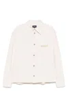 Emporio Armani Point Collar Cotton Jacket With Chest Pocket