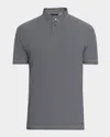 Emporio Armani Polo Rayé En Coton In Blue