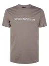 Emporio Armani Men's Cotton T-shirt In Nude & Neutrals
