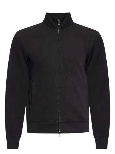 EMPORIO ARMANI MEN'S COTTON ZIPPED SWEATSHIRT