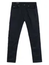 Emporio Armani Man Pants Black Size 31 Cotton, Elastane In Blue