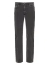 Emporio Armani Denim Cotton Jeans In Grey