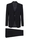 Emporio Armani Rich Brown Tailored Suit In Blue