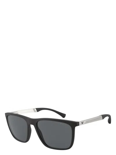 Emporio Armani Men's  Ea4150 506387 Sunglasses In Black