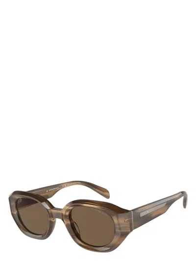Emporio Armani Men's  Ea4230u 614973 Sunglasses In Brown