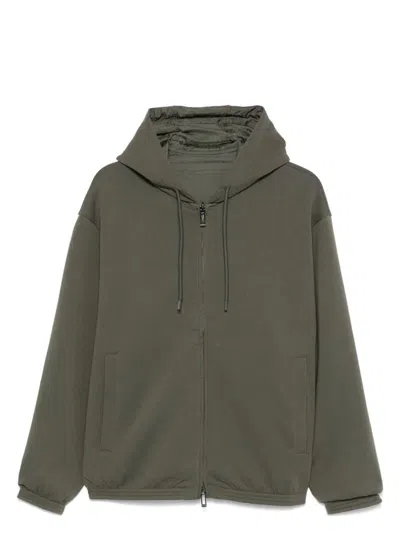 Emporio Armani Men's  Reversible Hoodie In Green