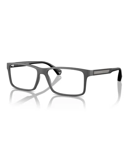 Emporio Armani Men's Eyeglasses, Ea3038 In Matte Dark Grey