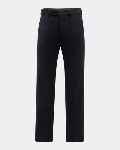 Emporio Armani Men's G-line Flat Front Trousers In Navy
