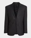Emporio Armani Men's G Line Super 130s Pinwheel Sport Coat In Black