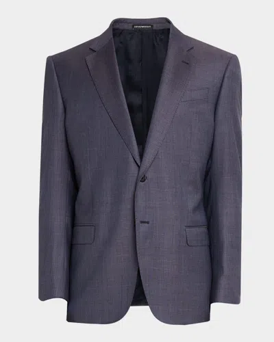 Emporio Armani Men's G Line Super 130s Pinwheel Sport Coat In Multi