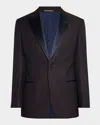 Emporio Armani Men's Geo Jacquard Dinner Jacket In Black