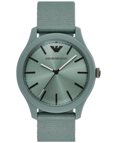 Emporio Armani Men's Green Tide Ocean Material Strap Watch 45mm