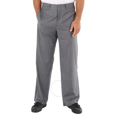 Emporio Armani Men's Grigio Straight-leg Trousers In Gray